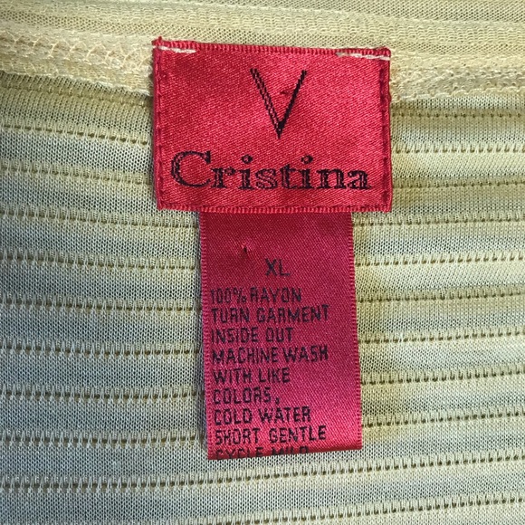V Cristina mustard yellow top - Picture 3 of 6